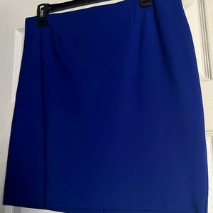Royal blue skirt